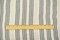 Ivory-Silver Metallic Famous Maker Cotton Striped Herringbone Woven Fabric By the Yard